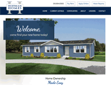 Tablet Screenshot of hoffmanhomes4u.com